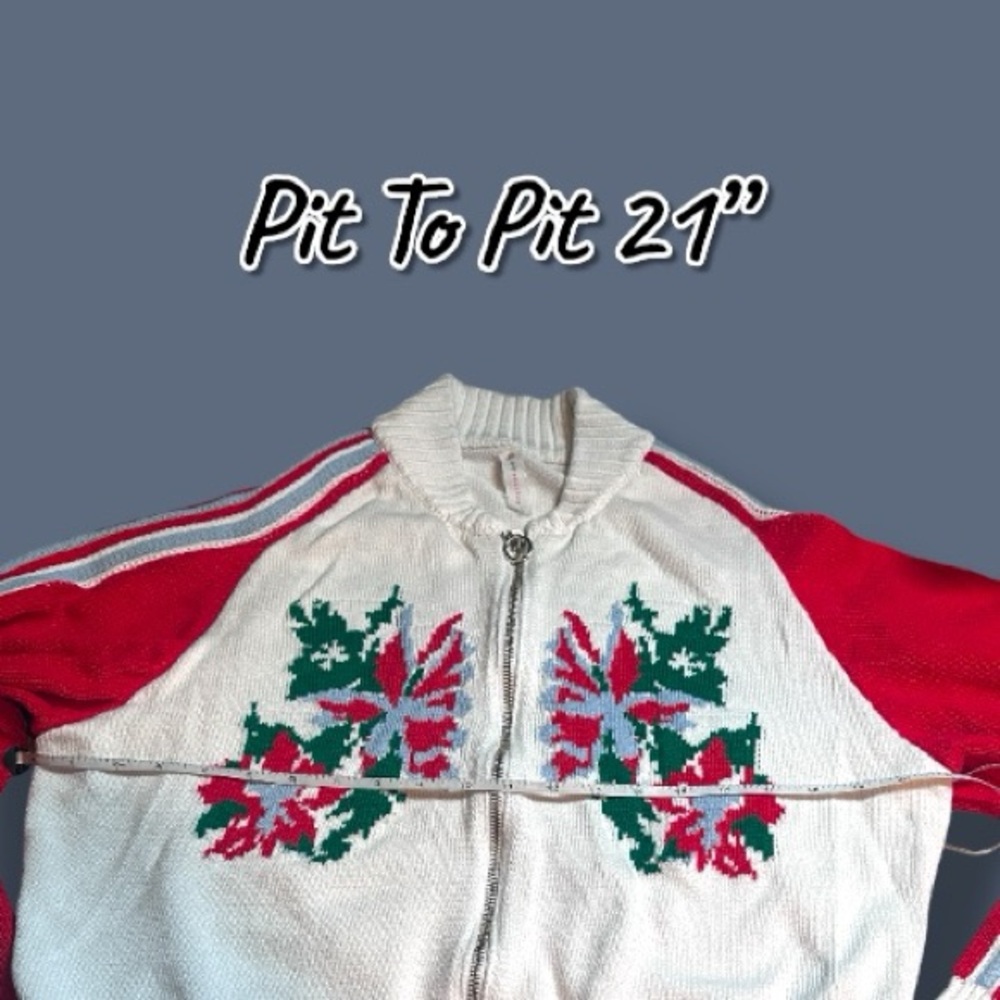 ✨HP✨ EUC Daily Practice Sports Club Jacquard Jacket in Ivory Pattern. Size MP - Picture 8 of 13